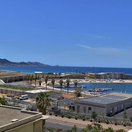 Grand T2 Avec Une Magnifique Vue Mer Et Jo Marseille Exterior photo
